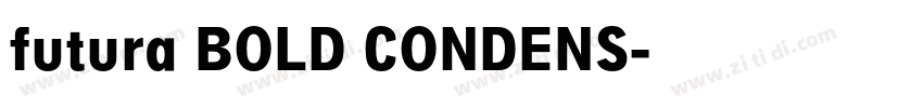 futura BOLD CONDENS字体转换